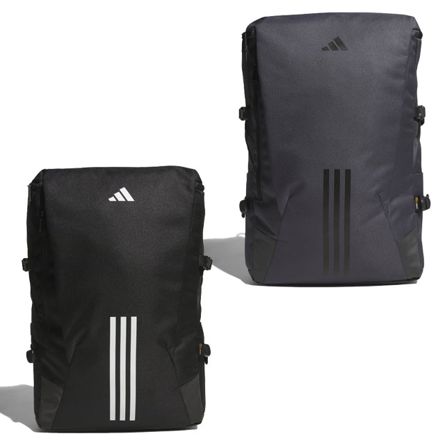 アディダス サッカー フットサル かばん バッグ EPS イーピーエス スクエア バックパック ブラック 約35L 遠征 通学 部活 KUB04 ※返品・交換・キャンセル不可商品